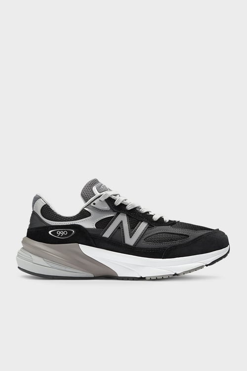Süet Detaylı Logolu Sneaker Erkek Ayakkabı M990BK6 SİYAH