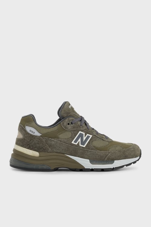 Süet Logolu Bağcıklı Sneaker Erkek Ayakkabı U992GL HAKİ