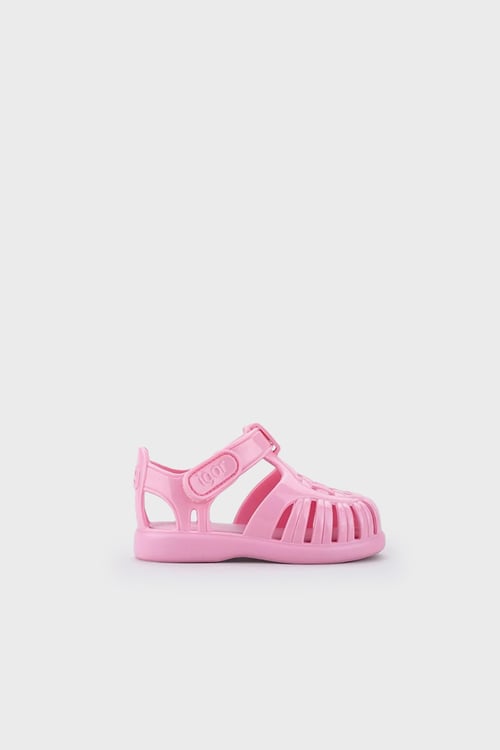 Tobby Gloss Kaymayı Önleyen Flex Foam Cırtlı Unisex Çocuk Sandalet S10311 PEMBE