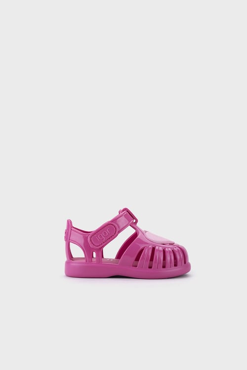 Tobby Gloss Love Kaymayı Önleyen Flex Foam Cırtlı Kız Çocuk Sandalet S10310 FUŞYA