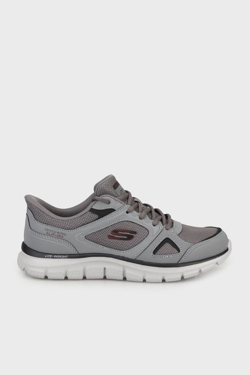 Track Logolu Sneaker Erkek Ayakkabı 233039TK CCRD GRİ-KIRMIZI