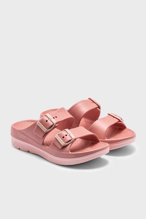 Tw Çift Bantlı Kadın Terlik HH0601 KOYU PEMBE