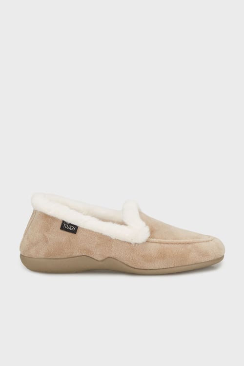 Tw Comfy Yumuşak Tüylü Kadın Panduf CC0146D BEJ