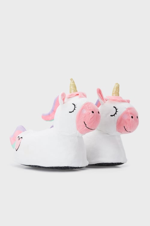 Tw Pinkcorn Sessiz Taban Kadın Panduf YY0296 BEYAZ