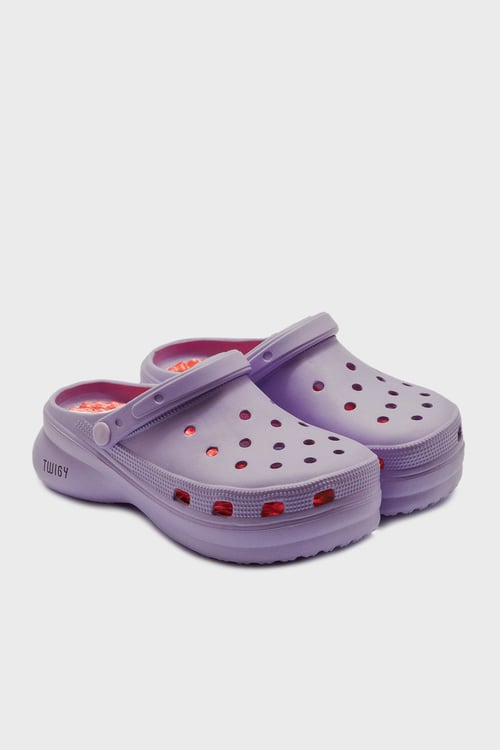 Tw Sane Çıkarılabilir Kayışlı Sandalet Kadın Terlik BB0507 LİLA