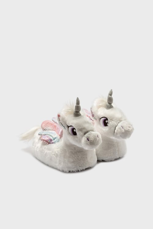 Twigy Tw Lea Peluş Kız Çocuk Panduf CC0637A BEYAZ