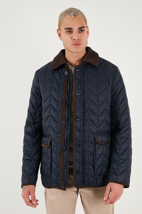 U.S. Polo Regular Fit Ceket Yaka Erkek Mont G081SZ0MS2263158 LACİVERT