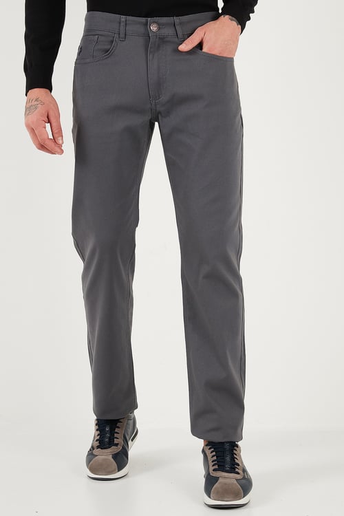 U.S. Polo Pamuklu Regular Fit Logolu Erkek Pantolon G081GL0782238677 GRİ