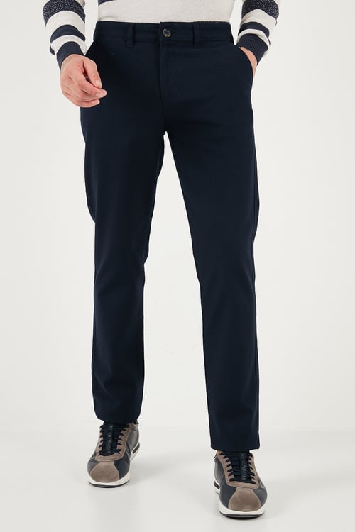 U.S. Polo Slim Fit Logolu Daralan Paça Erkek Pantolon G081SZ0782237493 LACİVERT