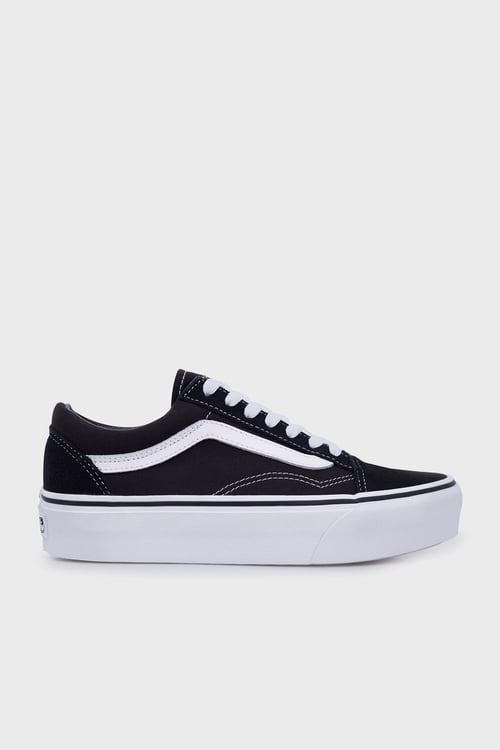 Ua Old Skool Platform Sneaker Unisex Ayakkabı VN0A3B3UY281 SİYAH-BEYAZ