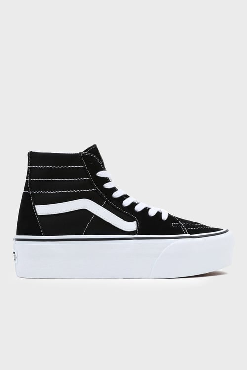 UA SK8-Hi Tapered Bilekli Platform Sneaker Kadın Ayakkabı VN0A5JMKBMX1 SİYAH-BEYAZ