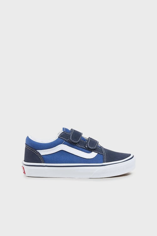 UY Old Skool V Cırt Cırtlı Süet Sneaker Unisex Çocuk Ayakkabı VN000VHENWD1 LACİVERT-MAVİ