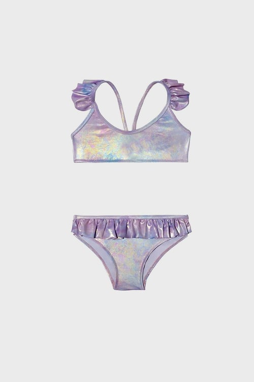 Vanessa Kolay Kuruyan Uv Korumalı Parlak Kız Çocuk Bikini SM22110239 PEMBE