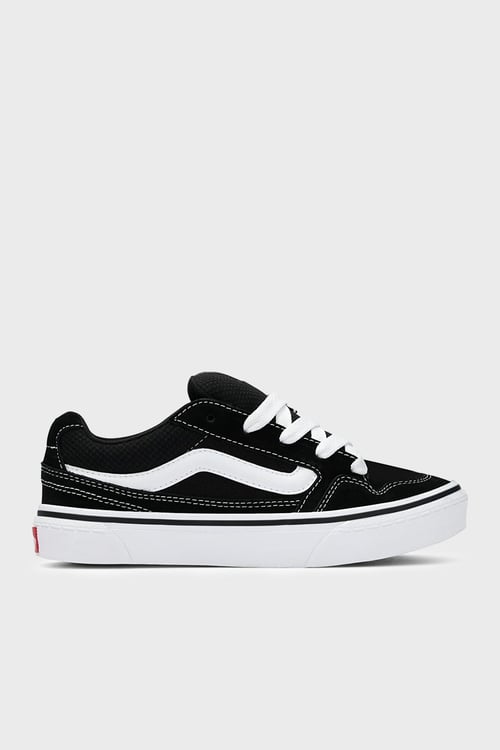 Vans Caldrone Logolu Deri Sneaker Unisex Ayakkabı VN000DBYBA21 SİYAH-BEYAZ
