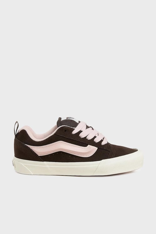Vans Knu Skool Süet Sneaker Unisex Ayakkabı VN000D75O3N1 SİYAH-PEMBE