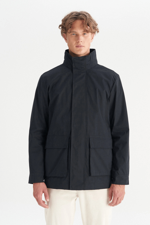 Wrangler Regula Fit Dik Yaka Erkek Parka W2520422 001 SİYAH