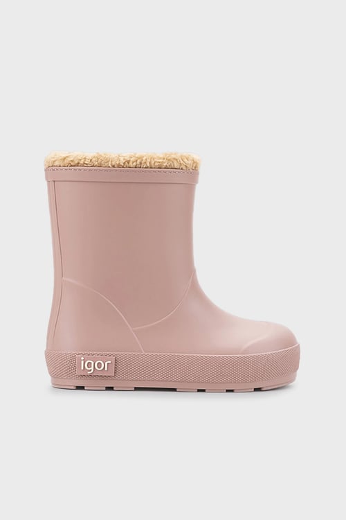 Yogi Borreguito İçi Yumuşak Tüylü Su Geçirmez Unisex Çocuk Yağmur Çizmesi W10306 PEMBE
