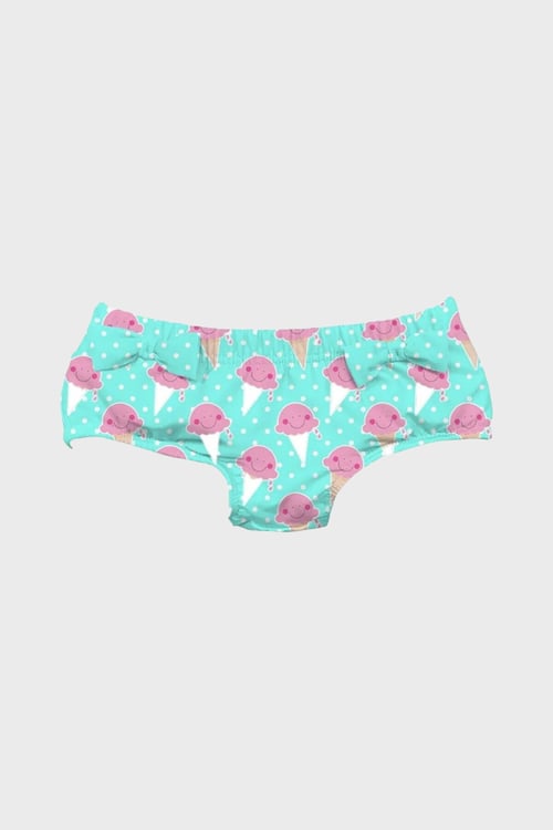 Yummy Nappy Mayo Desenli Uv Korumalı Short Kız Çocuk Mayo Short SN2671000005 MİNT