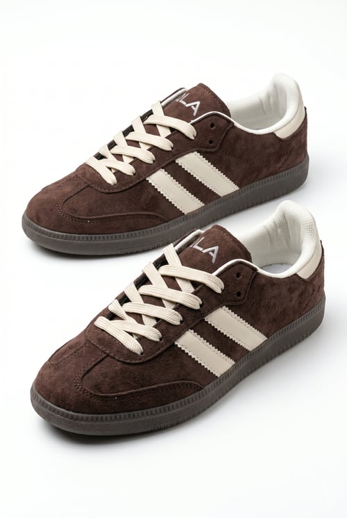 Kahverengi Süet Retro Sneaker
