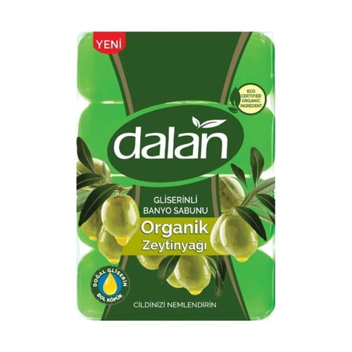 DALAN GLİSERİNLİ BANYO & DUŞ SABUNU 4LÜ 600GR ORGANİK OLİVE OIL