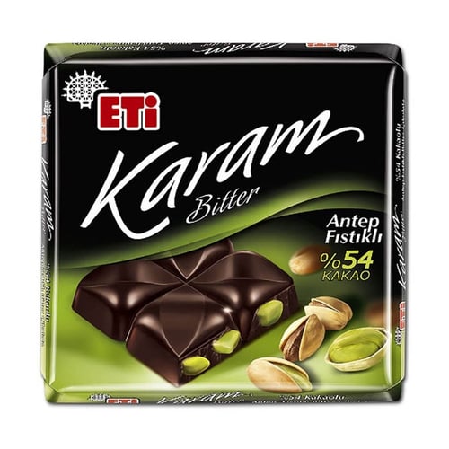 ETİ KARE ÇİKOLATA KARAM ANTEP FISTIKLI 60GR
