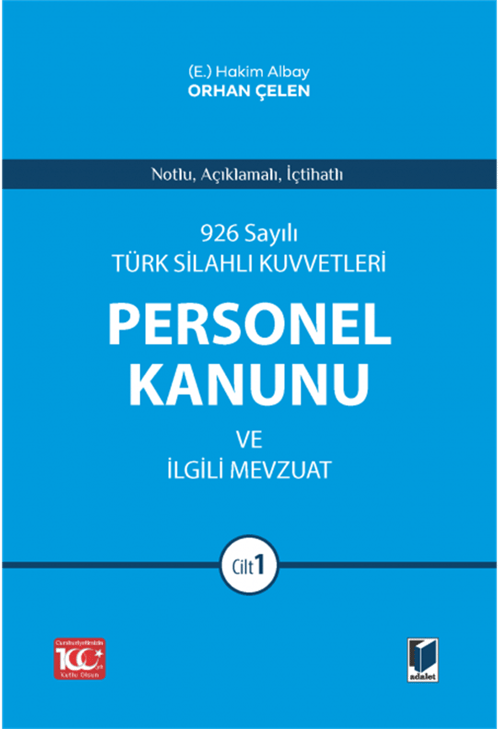 926 Sayılı Türk Silahlı Kuvvetleri Personel Kanunu ve İlgili Mevzuat (2 Cilt)
