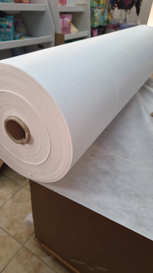55gr Kağıt Tela 3mt Boy 90cm En, Beyaz Ultra Kalın Tela, Ütü ile Kolay Yapışır, Elbise, Çanta Telası