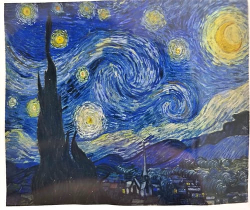 Boncuk İşleme Kiti 40 x 50 Yıldızlı Gece Van Gogh