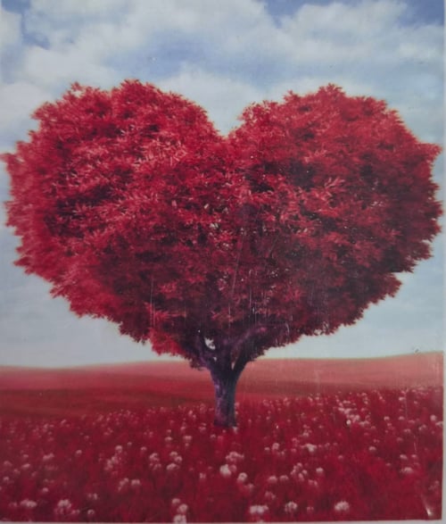 Boncuk İşleme Kiti 50 x 40 Kalp Ağacı