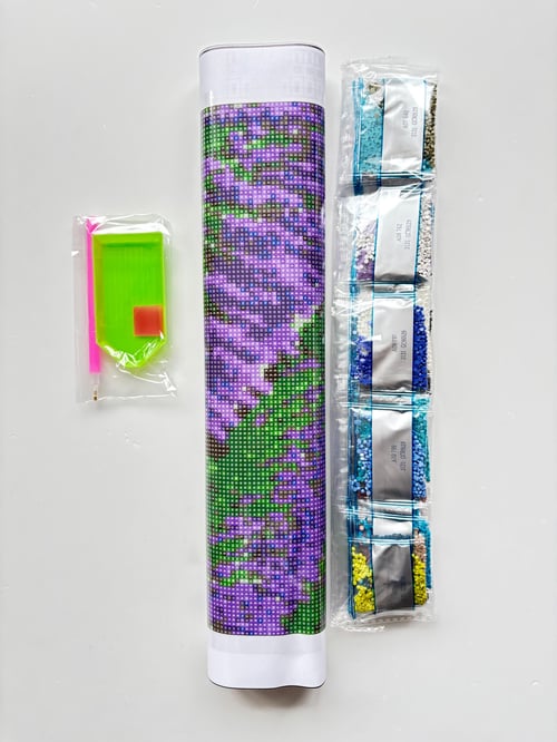 Boncuk İşleme Kiti 50 x 40 Lavanta Bahçesi