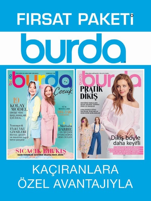 BURDA ÇOCUK VE PRATİK DİKİŞ FIRSAT PAKETİ