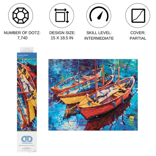 Diamond Dotz Düş Tekneleri – 47 x 38,1 cm