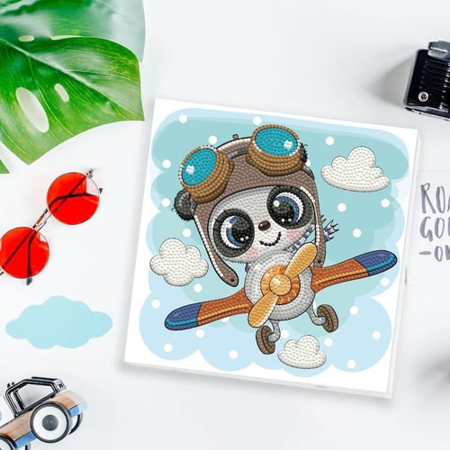 Diamond Dotz Elmas Mozaik Tablo Uçan Koala – 22 x 22 cm
