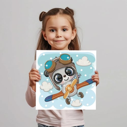 Diamond Dotz Elmas Mozaik Tablo Uçan Koala – 22 x 22 cm