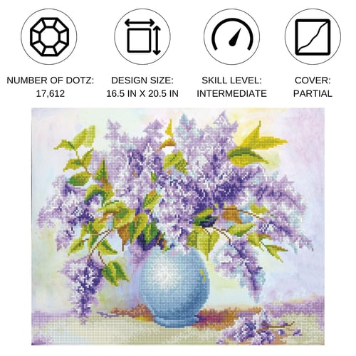Diamond Dotz Leylak Parfümü – 41,9 x 52,1 cm