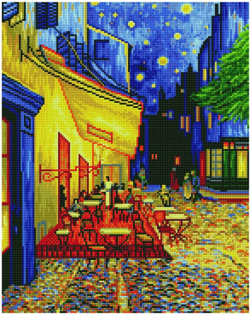 Elmas Mozaik Tablo Van Gogh Gece Kahvesi – 52 x 42 cm