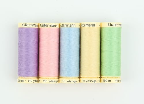 Gutermann %100 Polyester 100m Dikiş İpi Pastel Renkler Set