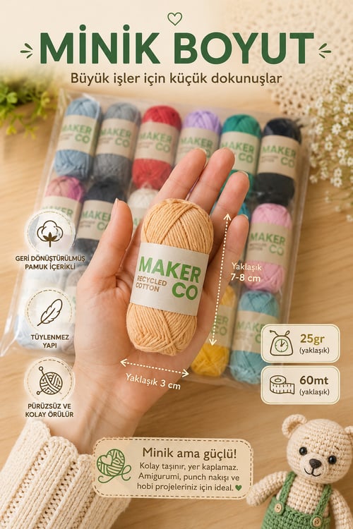 Makerco Örgü İpi Seti 18'li