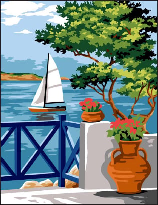 MARGOT GOBLEN 40X50CM - 153.1467 Beyaz Yelkenli