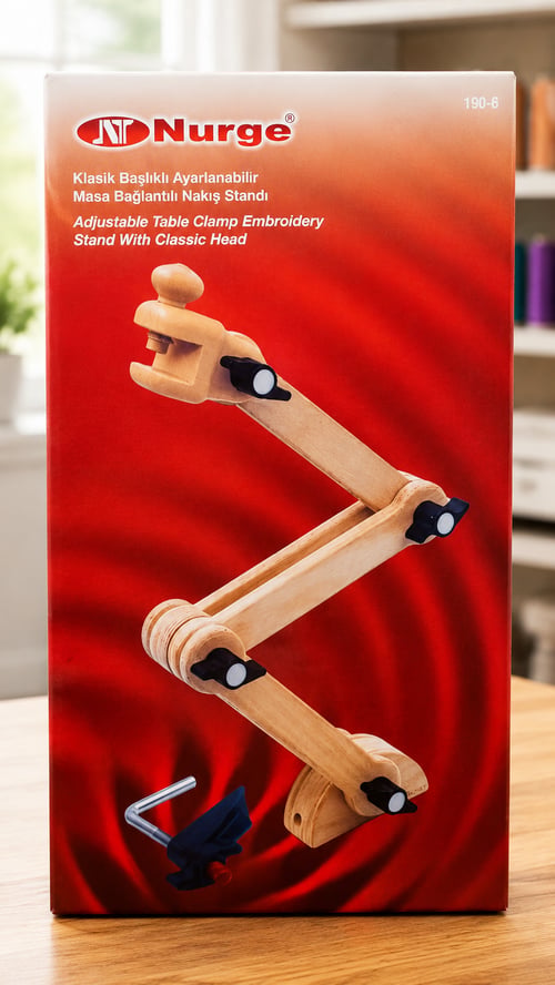Nurge Masa Bağlantılı Kasnak Standı, Klasik Başlık 8-16mm Kasnaklara Kadar Uyumlu 190-6