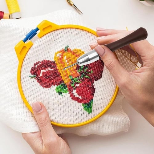 Punch İğnesi Seti, 5 İğneli, Silikon Saplı Premium Punch İğnesi 1. Kalite 
