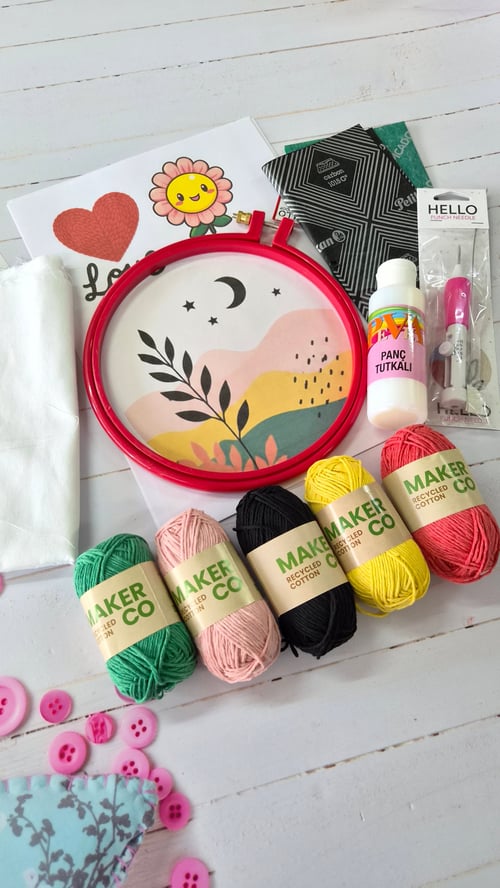 Punch Seti Başlangıç Kiti, Punch Malzemeleri Kiti, Hobi Kiti Tam Set