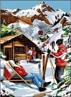 SEG GOBLEN 45X60CM - 929.577 Beyaz Vadide Kayakçılar