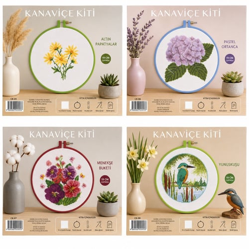 Tuva Kanaviçe Kiti 4 Farklı Model2