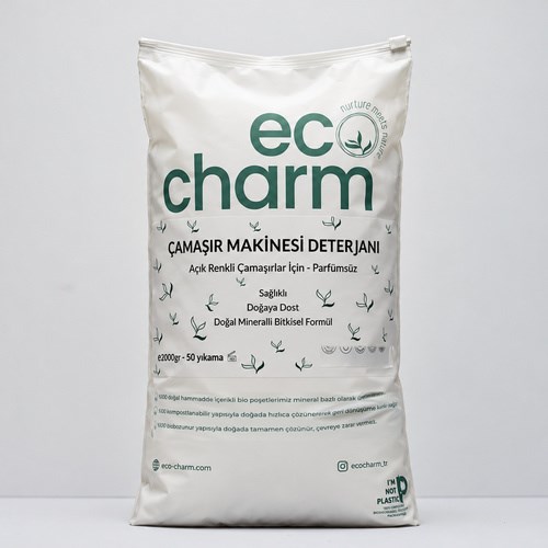 Çamaşır Makinesi Deterjanı - Açık Renk Çamaşırlar İçin - Parfümsüz (2000 gr) EcoCharm