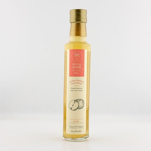 Fermente Elma Sirkesi, İçmelik (250 ml) Kocamaar Çiftliği