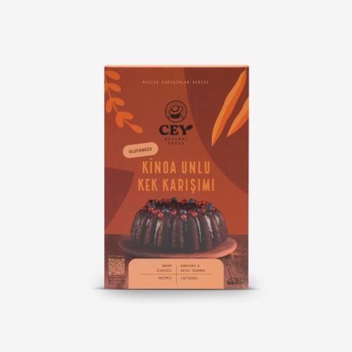 Glutensiz Kinoa Unlu Kek Karışımı  (265 gr) Cey Natural Foods