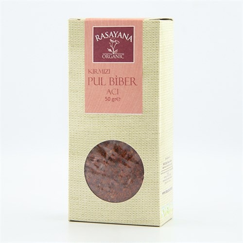 Organik Acı Kırmızı Pul Biber (50 gr) Rasayana