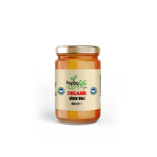 Organik Çiçek Balı (460 gr) Happy Life
