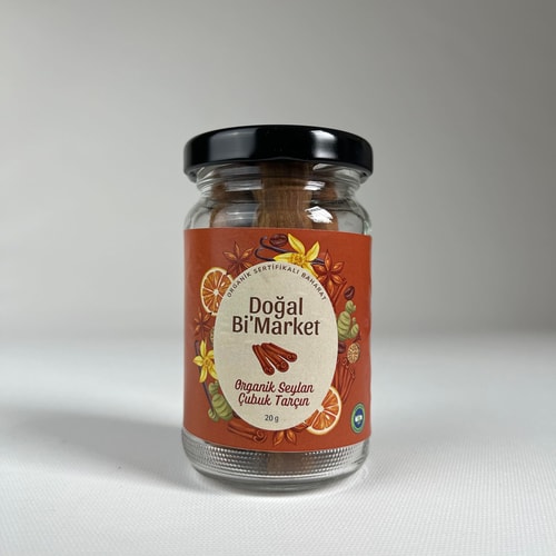 Organik Çubuk Tarçın (20 gr) Doğal Bi'Market